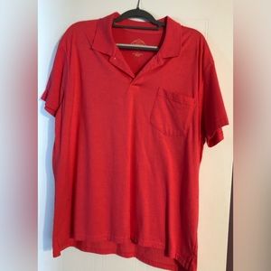 Deep Melon color men’s pullover shirt